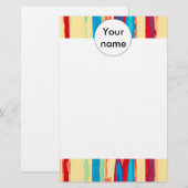 水彩画の質 便箋 (正面/裏面)