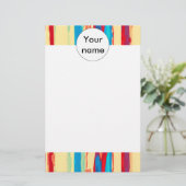 水彩画の質 便箋 (スタンド正面)