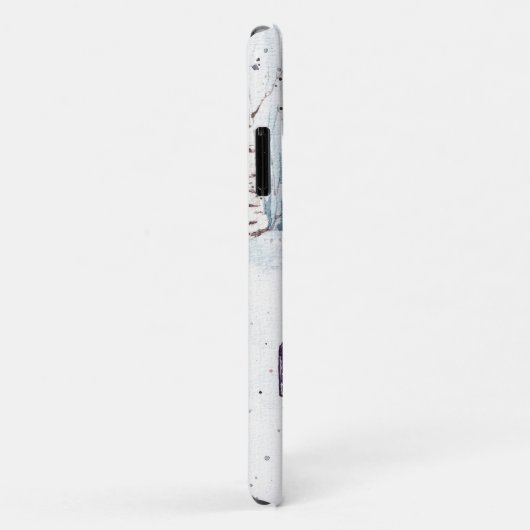 水彩画の贈り物を添えた雪だるま Case-Mate iPhoneケース (裏面/右)