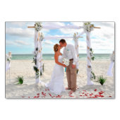 水彩画の赤いバラ-披露宴の招待状の挿入物 テーブルナンバー (裏面)