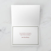 水彩画の赤い及びオレンジジニアの妻の誕生日 カード (内部)