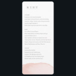 水彩画の赤面の結婚式メニュー(シンプルなレイアウト) メニュー<br><div class="desc">水彩画の赤面の結婚式メニュー。 エレガントでモダンな結婚式の範囲。 コレクションの部分</div>