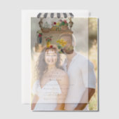 水彩画の農場の花市場 ブライダルシャワー ベラム紙招待状 (オフセット (カップル))