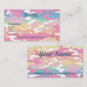 水彩画の迷彩柄-名刺 名刺 (正面/裏面)