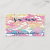 水彩画の迷彩柄-名刺 名刺 (裏面)