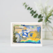 水彩画の郵便はがきショーのnr 6 ポストカード (スタンド正面)