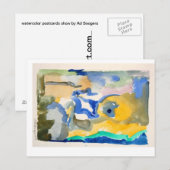 水彩画の郵便はがきショーのnr 6 ポストカード (正面/裏面)