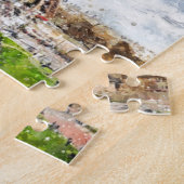 水彩画の都市景観パリ、エッフェルの方の ジグソーパズル (側面)