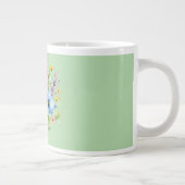 水彩画の野の花 ジャンボコーヒーマグカップ (右)