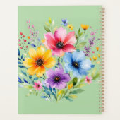 水彩画の野の花 プランナー手帳 (裏面)