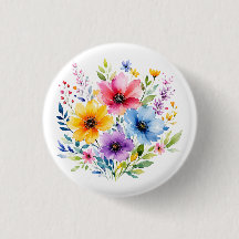 水彩画の野の花