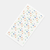 水彩画の野生の花のソフトなパステルカラーの模様 (コーナー)