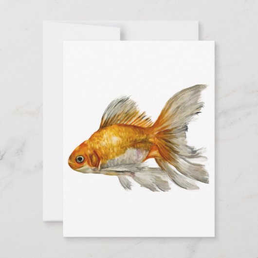 水彩画の金魚 シーズンカード (正面)