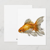 水彩画の金魚 シーズンカード (正面/裏面)