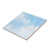 水彩画の雲および空の背景 タイル (側面)