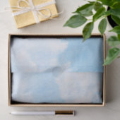 水彩画の雲および空の背景 薄葉紙 (ギフト)