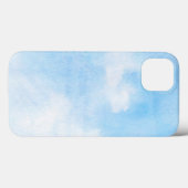 水彩画の雲および空の背景 Case-Mate iPhoneケース (裏面 (横))