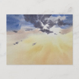 水彩画の雲 ポストカード