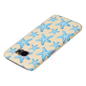 水彩画の青いヒトデパターン Case-Mate SAMSUNG GALAXYケース (下部)