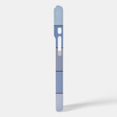 水彩画の青ストライプ色と灰色の紙 Case-Mate iPhoneケース (裏面 / 左)