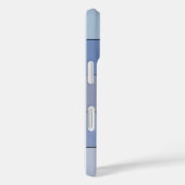 水彩画の青ストライプ色と灰色の紙 Case-Mate iPhoneケース (裏面 / 右)