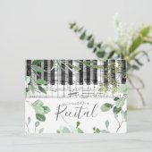 水彩画の音楽のリサイタル 招待状 (スタンド正面)