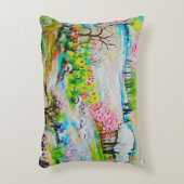 水彩画の風景2 アクセントクッション (正面(垂直))