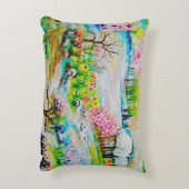 水彩画の風景2 アクセントクッション (裏面(縦))