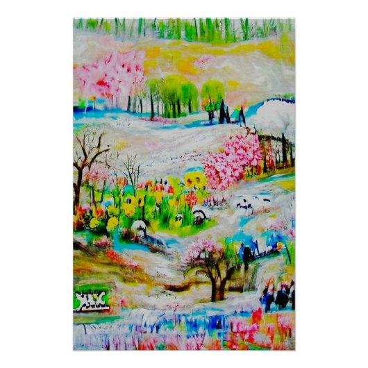 水彩画の風景2 ポスター (正面)