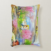 水彩画の風景 アクセントクッション (正面(垂直))