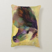 水彩画の馬 アクセントクッション (裏面(縦))