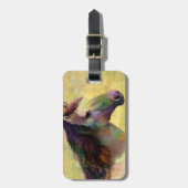 水彩画の馬 ラゲッジタグ (正面縦)