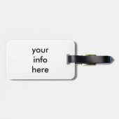 水彩画の馬 ラゲッジタグ (裏面横)