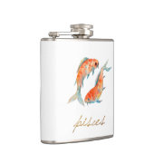 水彩画の魚類の魚 フラスク (右)