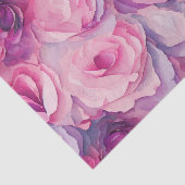 水彩画の鮮やかなピンクの春の花 薄葉紙 (詳細)