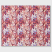 水彩画の鮮やかな春の花 ラッピングペーパー (フラット)