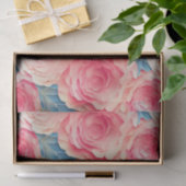 水彩画の鮮やかな春の花 薄葉紙 (ギフト)