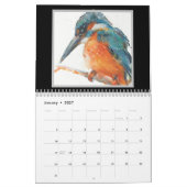 水彩画の鳥の壁掛けカレンダー2027 カレンダー (1月 2027)