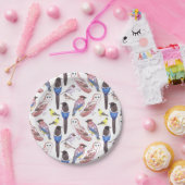 水彩画の鳥の恋人のアメリカの鳥 ペーパープレート (パーティー)