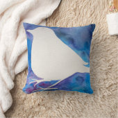 水彩画の鳥の枕 クッション (ブランケット)