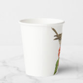 水彩画の鳥「コノハズク」 紙コップ (右)