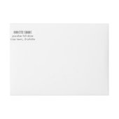 水彩画の黄色いピンクによってはシックな結婚式が開花します ラップアラウンドラベル (正面)