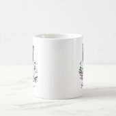水彩画の黒白猫 コーヒーマグカップ (中央)