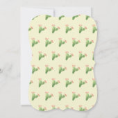 水彩画のBohoのサボテンのブライダルシャワーの招待状 招待状 (裏面)