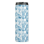 水彩画のCanotype柔らかく青いパターン タンブラー (裏面)