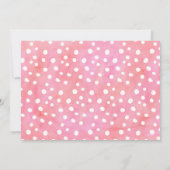 水彩画のFlamingleのフラミンゴのサンキューカード サンキューカード (裏面)