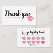 水彩画のLippiesのロイヤリティカード ロイヤリティカード (正面/裏面)