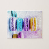 水彩画のMacaroonの食糧抽象芸術 ジグソーパズル (横)