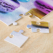 水彩画のMacaroonの食糧抽象芸術 ジグソーパズル (側面)