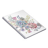 水彩画のsucculent ノートブック (右側)